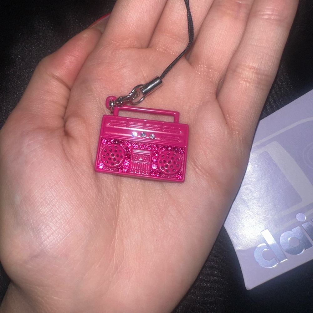 Y2K Claire’s Boom Box Phone Charm